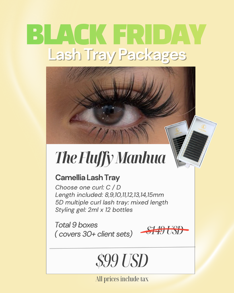 The Fluffy Manhua Lash Tray Packages