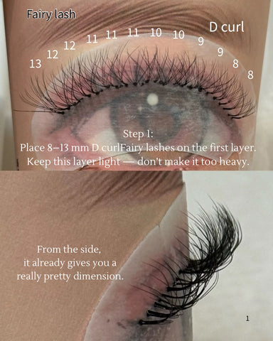 The Texture Manhua Lash Tray Packages